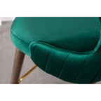 Modern Set of 2 Fabric Bar Stools with Foam-Padded Backrest Seat, Solid Wood Legs, for Kitchen Island Dining Room Living Room