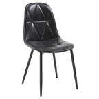 Dining Chairs Set of 4 with Metal Legs and High Back