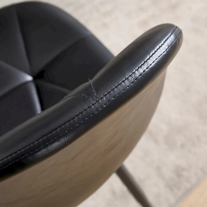 Dining Chairs Set of 4 with Metal Legs and High Back