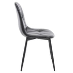 Dining Chairs Set of 4 with Metal Legs and High Back
