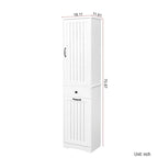 Laundry Cabinet With Doors And 1 Drawer,Tilt-Out Laundr Hamper,Adjustable Shelf, Linen Cabinet