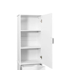 Laundry Cabinet With Doors And 1 Drawer,Tilt-Out Laundr Hamper,Adjustable Shelf, Linen Cabinet