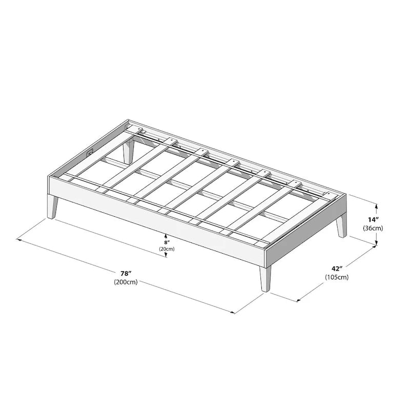 Twin-Size Platform Bed