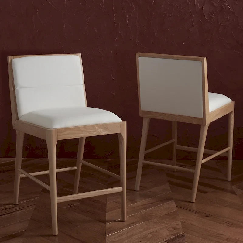 Linen Counter Stool (Set of 2) - 19Wx22Dx36H