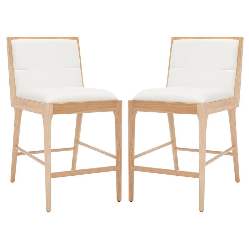 Linen Counter Stool (Set of 2) - 19Wx22Dx36H