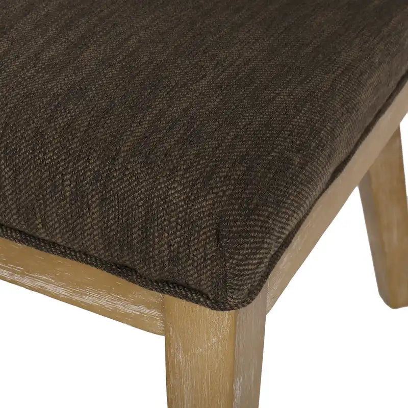Fabric Upholstered Wood Dining Chairs (Set of 2)