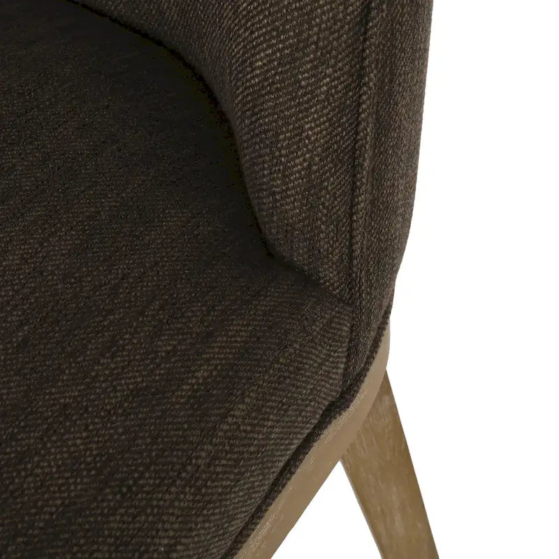 Fabric Upholstered Wood Dining Chairs (Set of 2)
