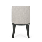 Fabric Upholstered Wood Dining Chairs (Set of 2)
