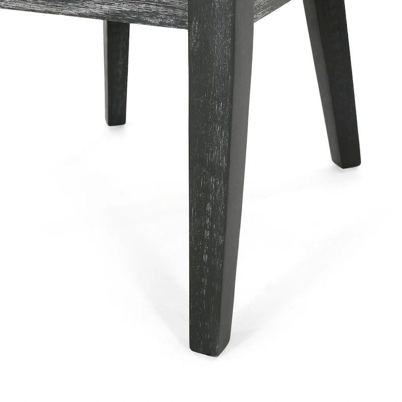 Fabric Upholstered Wood Dining Chairs (Set of 2)