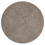 Round Antique Grey Oak Dining Table