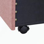 Queen Size Storage Bed Linen Upholstered Platform Bed with 3 Drawers