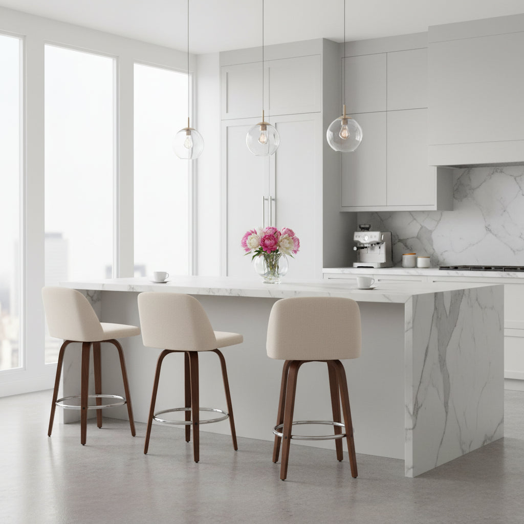  Vallberga 26 Upholstered Counter Stool (Set of 2)