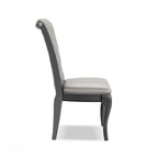 Grey Faux Leather Dining Chairs (Set of 2)