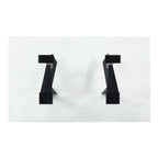 Modern Black 58-inch Glass Top Dining Table