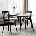 Farmhouse Windsor Dining Chairs with Spindle Back - 33.3H x 17.4W x 19.7D