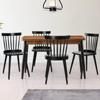 Farmhouse Dining Chairs with Spindle Back - 33.3H x 17.4W x 19.7D