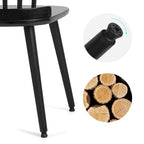 Farmhouse Dining Chairs with Spindle Back - 33.3H x 17.4W x 19.7D