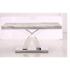 Black Dining Room Table with Polished Gold Metal Legs