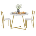 Kitchen Round Dining Table Set with 2 Chairs