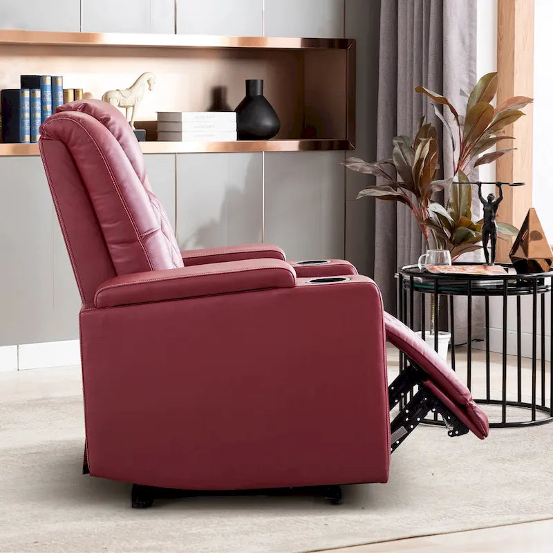 Electric Power Theater Recliner Chair with USB Ports and Cup Holders