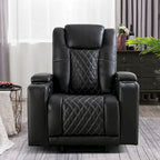 Electric Power Theater Recliner Chair with USB Ports and Cup Holders