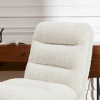 Mid-Century Modern Genuine Leather Home Office Desk Chair