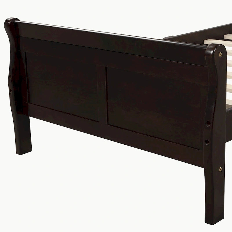Full Queen Twin Size Wood Platform Bed