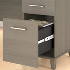 60W L Shaped Desk with Drawers and Storage