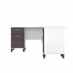 60W L Shaped Desk with Drawers and Storage
