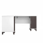 60W L Shaped Desk with Drawers and Storage