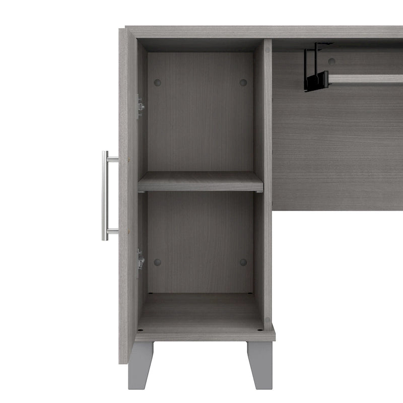 60W L Shaped Desk with Drawers and Storage