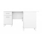 60W L Shaped Desk with Drawers and Storage