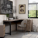 Farmhouse 61-inch L-shape Desk