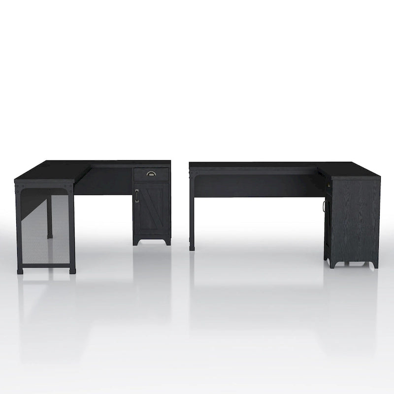 Farmhouse 61-inch L-shape Desk