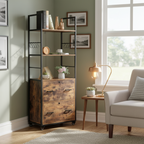 File Cabinet with 2 Drawer and 2 Shelves