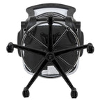 Mid-Back Ergonomic Drafting Chair with Adjustable Foot Ring and Flip-Up Arms