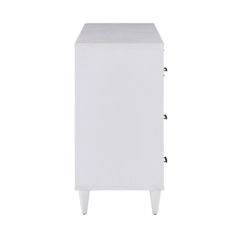 Prudence White and Natural Finish 8-Drawer Dresser by 