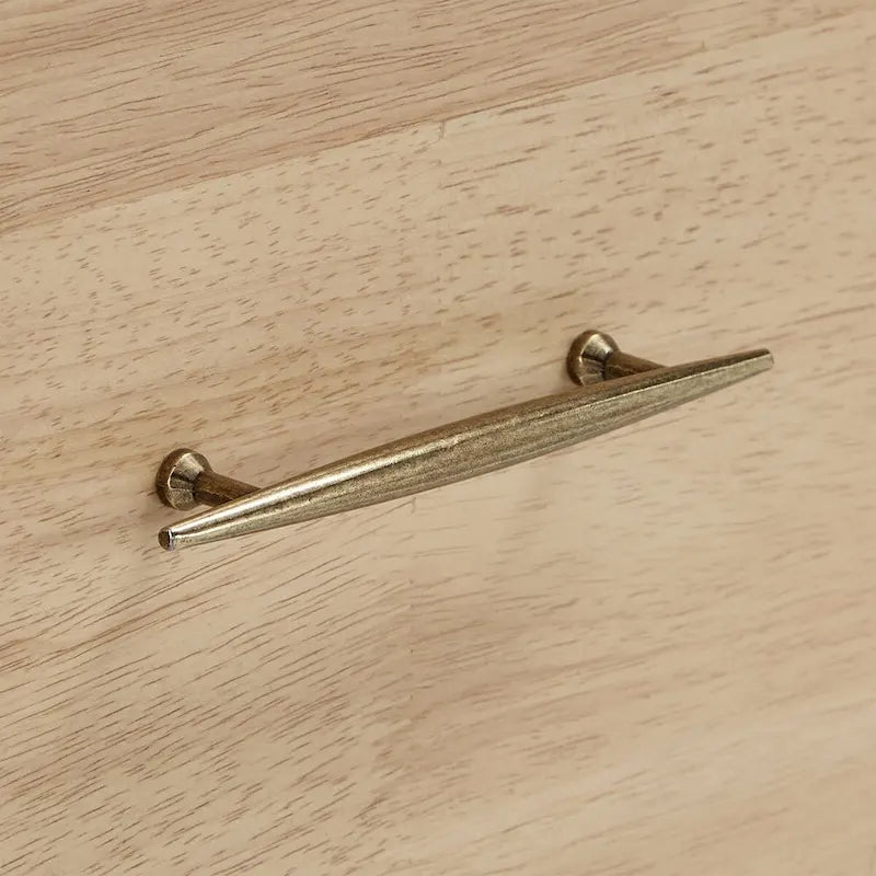 White and Natural Finish 8-Drawer Dresser