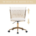 Velvet Desk Chair Vanity Chair for Makeup with Wheels Rolling Swivel Chair for Bedroom