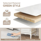 7 - Drawer Dresser with Solid Wood Legs and Painted Finish