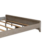 Washed Taupe & Silver Champagne King California Upholstered Bed