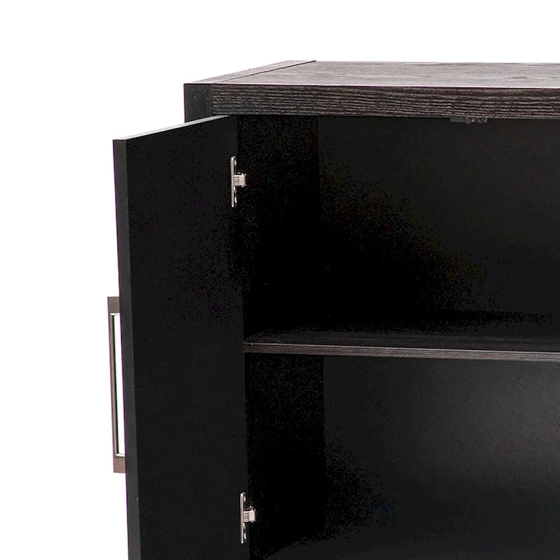 Minimalist Vintage Wooden Sideboard with Solid Pine Wood Legs