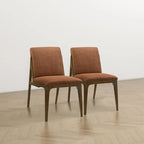 Luxury Modern Solid Wood Dining Chair (Set of 2)