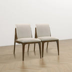 Luxury Modern Solid Wood Dining Chair (Set of 2)