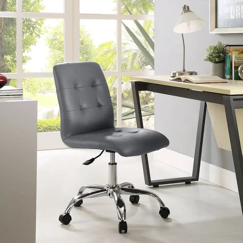 Armless Mid Back Office Chair