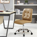 Armless Mid Back Office Chair
