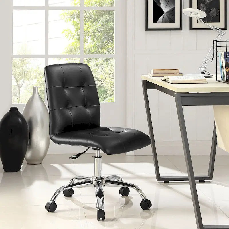 Armless Mid Back Office Chair