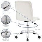 Armless Mid Back Office Chair