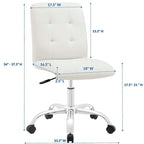 Armless Mid Back Office Chair