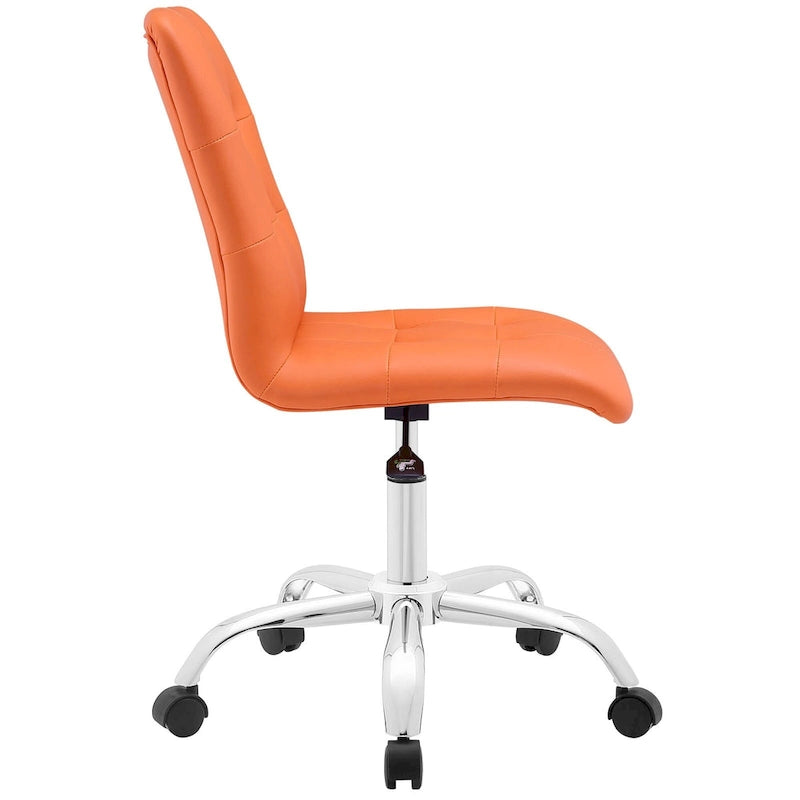 Armless Mid Back Office Chair